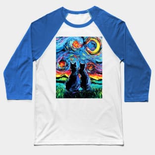 van Gogh's Cats Baseball T-Shirt